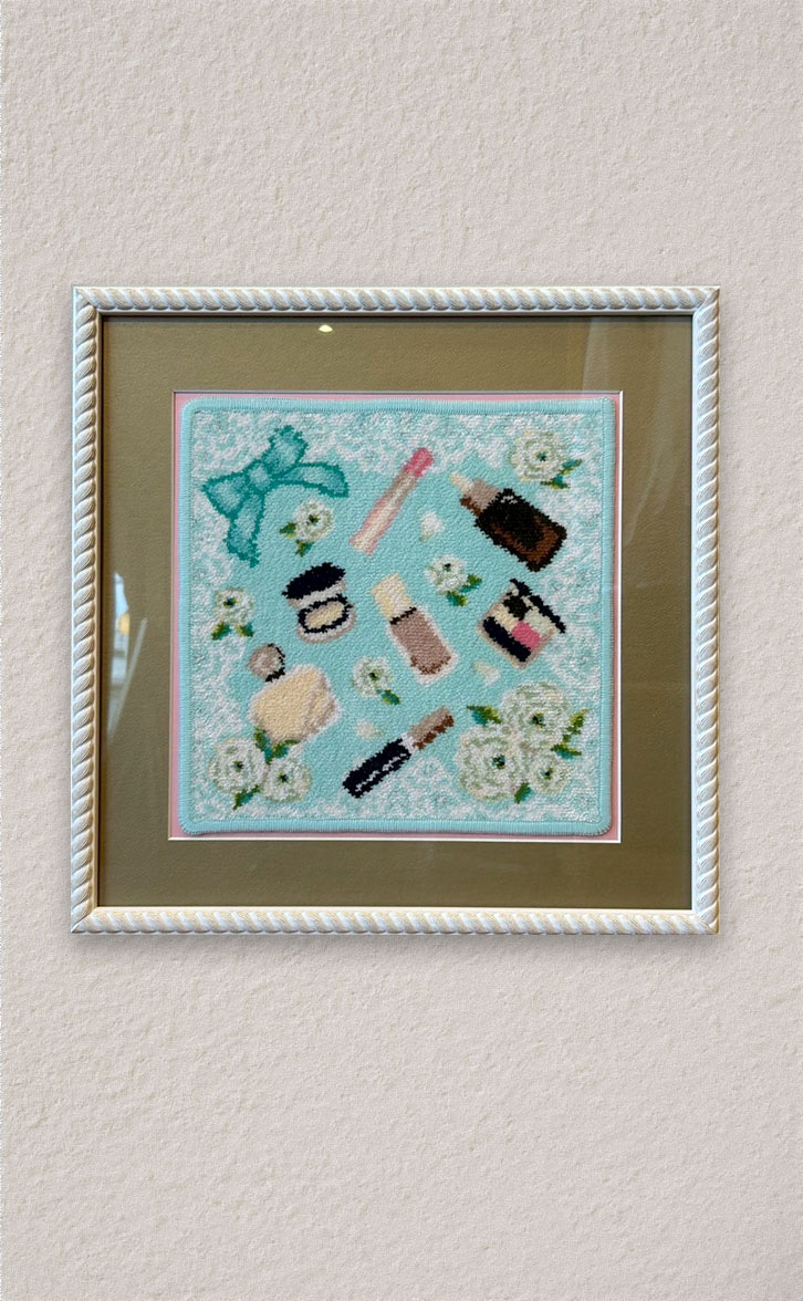 ファブリック額装「フェイラーのハンカチ」 - 京額